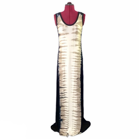 🔲CALVIN KLEIN Earth Tones Maxi Dress - Picture 2 of 7